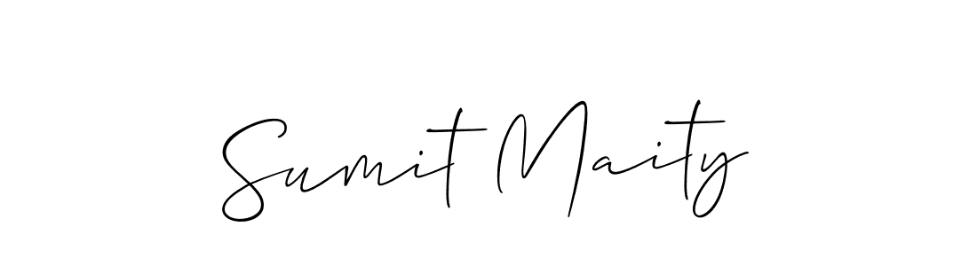 Also we have Sumit Maity name is the best signature style. Create professional handwritten signature collection using Allison_Script autograph style. Sumit Maity signature style 2 images and pictures png