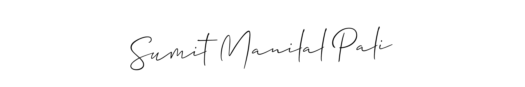 if you are searching for the best signature style for your name Sumit Manilal Pali. so please give up your signature search. here we have designed multiple signature styles  using Allison_Script. Sumit Manilal Pali signature style 2 images and pictures png