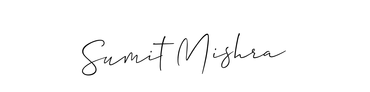 Sumit Mishra stylish signature style. Best Handwritten Sign (Allison_Script) for my name. Handwritten Signature Collection Ideas for my name Sumit Mishra. Sumit Mishra signature style 2 images and pictures png