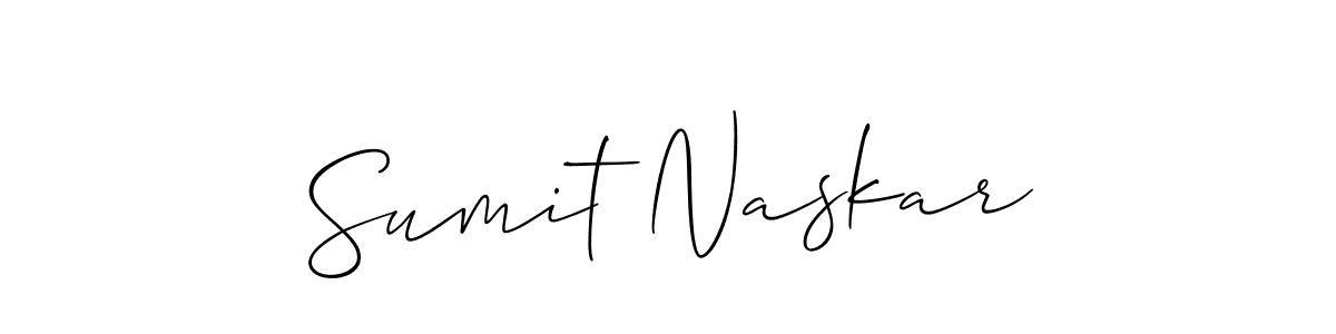 Create a beautiful signature design for name Sumit Naskar. With this signature (Allison_Script) fonts, you can make a handwritten signature for free. Sumit Naskar signature style 2 images and pictures png