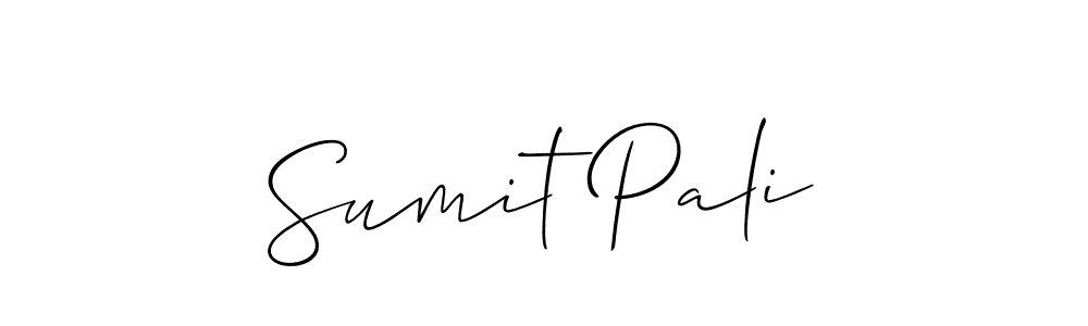 Use a signature maker to create a handwritten signature online. With this signature software, you can design (Allison_Script) your own signature for name Sumit Pali. Sumit Pali signature style 2 images and pictures png