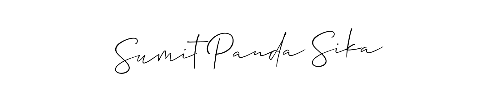 How to make Sumit Panda Sika name signature. Use Allison_Script style for creating short signs online. This is the latest handwritten sign. Sumit Panda Sika signature style 2 images and pictures png
