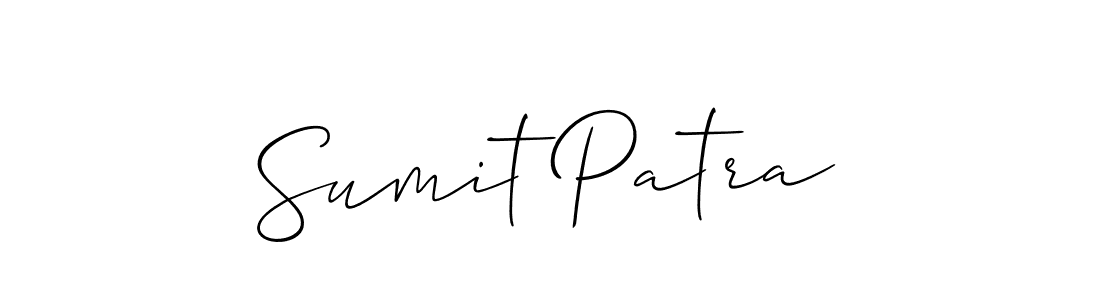 How to Draw Sumit Patra signature style? Allison_Script is a latest design signature styles for name Sumit Patra. Sumit Patra signature style 2 images and pictures png