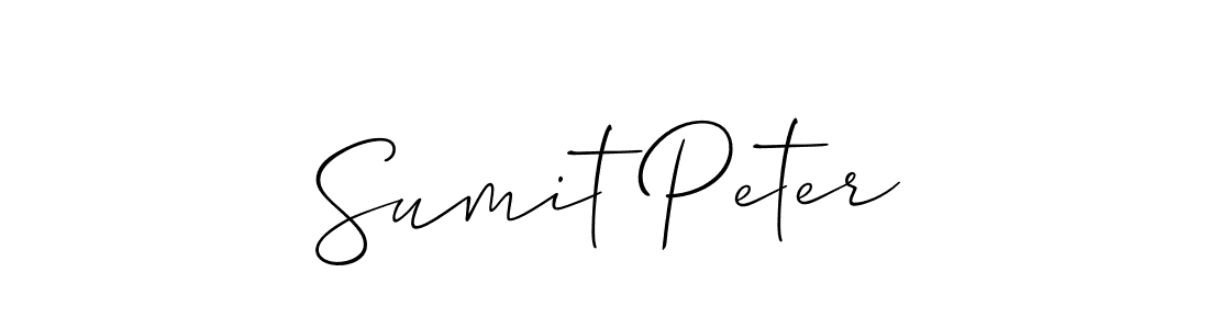 How to Draw Sumit Peter signature style? Allison_Script is a latest design signature styles for name Sumit Peter. Sumit Peter signature style 2 images and pictures png