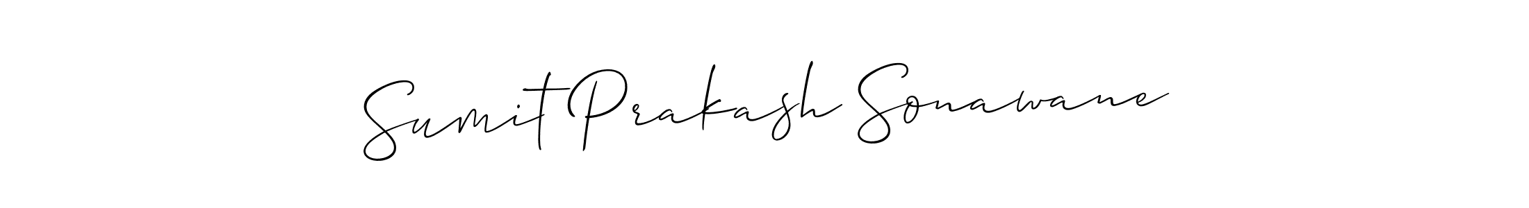 Use a signature maker to create a handwritten signature online. With this signature software, you can design (Allison_Script) your own signature for name Sumit Prakash Sonawane. Sumit Prakash Sonawane signature style 2 images and pictures png