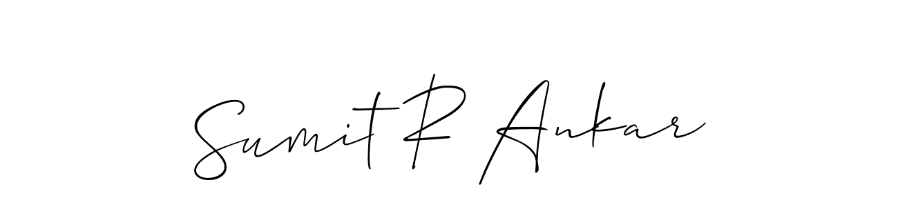 if you are searching for the best signature style for your name Sumit R Ankar. so please give up your signature search. here we have designed multiple signature styles  using Allison_Script. Sumit R Ankar signature style 2 images and pictures png