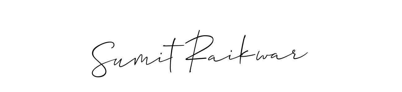 Also You can easily find your signature by using the search form. We will create Sumit Raikwar name handwritten signature images for you free of cost using Allison_Script sign style. Sumit Raikwar signature style 2 images and pictures png