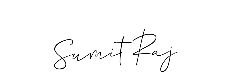 How to make Sumit Raj name signature. Use Allison_Script style for creating short signs online. This is the latest handwritten sign. Sumit Raj signature style 2 images and pictures png