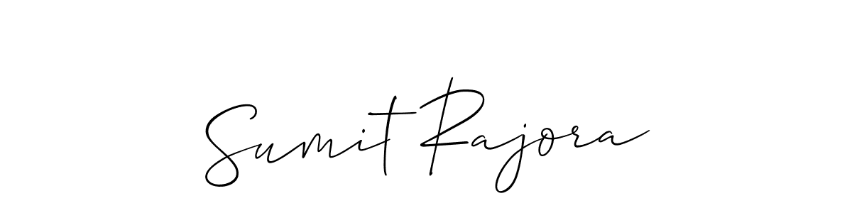 Sumit Rajora stylish signature style. Best Handwritten Sign (Allison_Script) for my name. Handwritten Signature Collection Ideas for my name Sumit Rajora. Sumit Rajora signature style 2 images and pictures png
