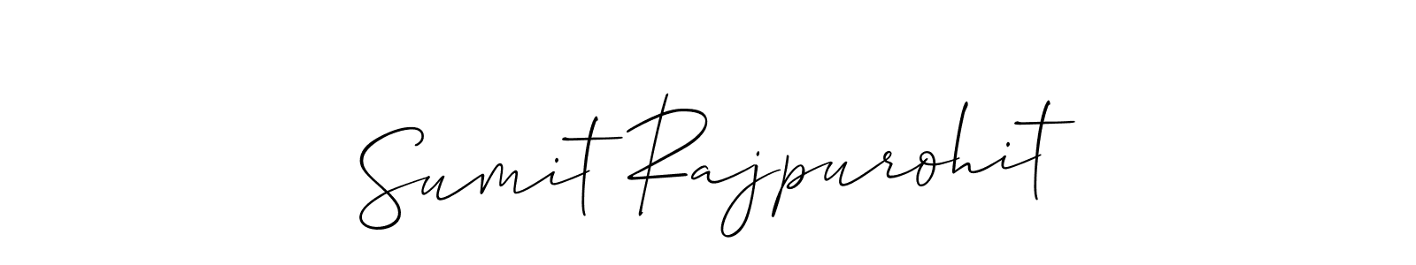 The best way (Allison_Script) to make a short signature is to pick only two or three words in your name. The name Sumit Rajpurohit include a total of six letters. For converting this name. Sumit Rajpurohit signature style 2 images and pictures png