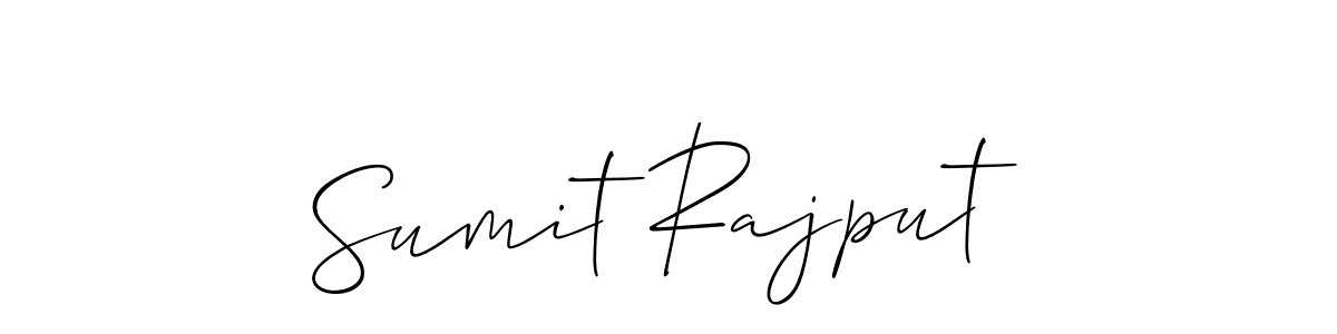 Also we have Sumit Rajput name is the best signature style. Create professional handwritten signature collection using Allison_Script autograph style. Sumit Rajput signature style 2 images and pictures png