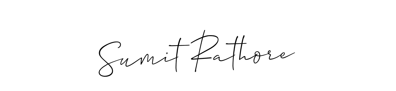 Design your own signature with our free online signature maker. With this signature software, you can create a handwritten (Allison_Script) signature for name Sumit Rathore. Sumit Rathore signature style 2 images and pictures png