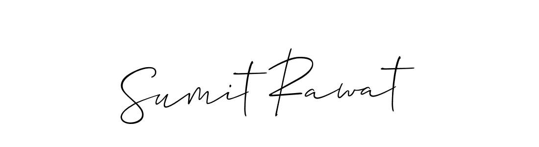 Allison_Script is a professional signature style that is perfect for those who want to add a touch of class to their signature. It is also a great choice for those who want to make their signature more unique. Get Sumit Rawat name to fancy signature for free. Sumit Rawat signature style 2 images and pictures png