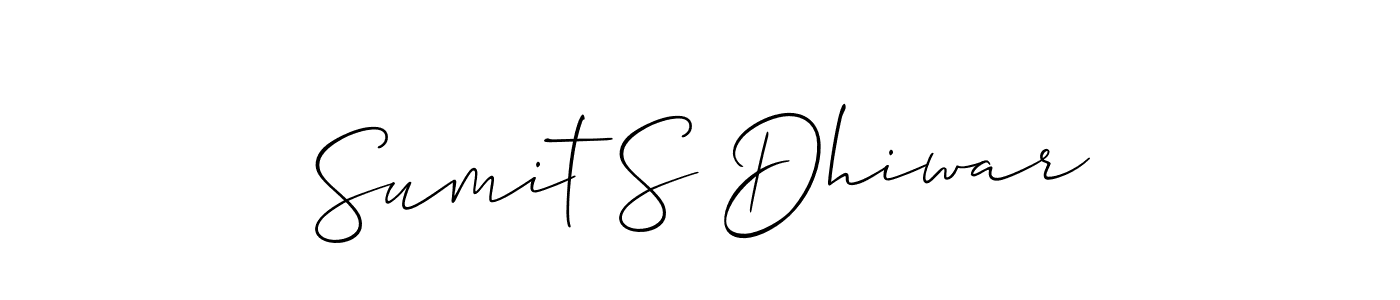 Check out images of Autograph of Sumit S Dhiwar name. Actor Sumit S Dhiwar Signature Style. Allison_Script is a professional sign style online. Sumit S Dhiwar signature style 2 images and pictures png