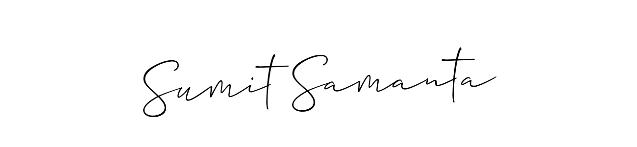 Design your own signature with our free online signature maker. With this signature software, you can create a handwritten (Allison_Script) signature for name Sumit Samanta. Sumit Samanta signature style 2 images and pictures png