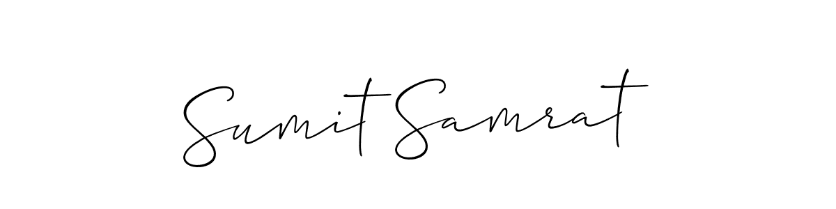 Also You can easily find your signature by using the search form. We will create Sumit Samrat name handwritten signature images for you free of cost using Allison_Script sign style. Sumit Samrat signature style 2 images and pictures png