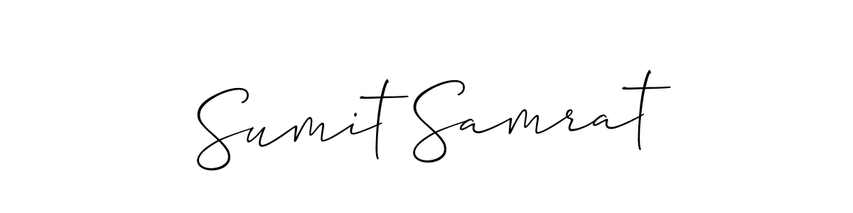 Also You can easily find your signature by using the search form. We will create Sumit Samrat name handwritten signature images for you free of cost using Allison_Script sign style. Sumit Samrat signature style 2 images and pictures png