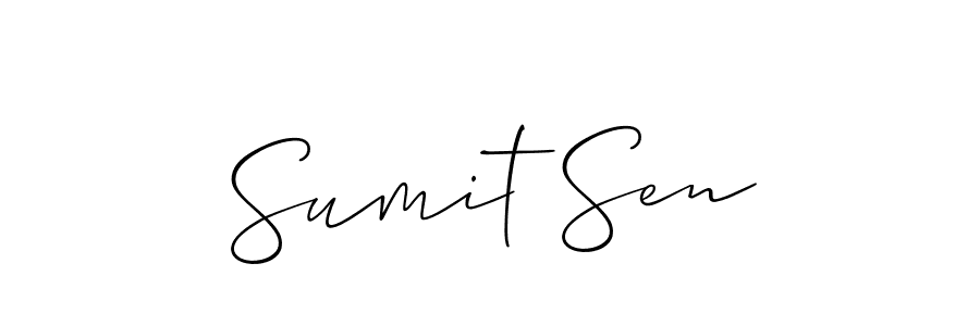 Best and Professional Signature Style for Sumit Sen. Allison_Script Best Signature Style Collection. Sumit Sen signature style 2 images and pictures png