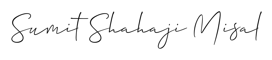 Express your personality with a custom Sumit Shahaji Misal signature crafted with Allison_Script typography. Free transparent PNG download available. Sumit Shahaji Misal signature style 2 images and pictures png
