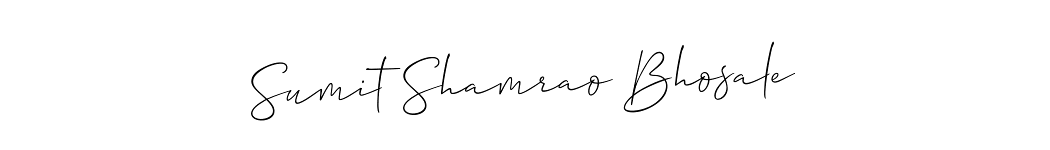 Also we have Sumit Shamrao Bhosale name is the best signature style. Create professional handwritten signature collection using Allison_Script autograph style. Sumit Shamrao Bhosale signature style 2 images and pictures png