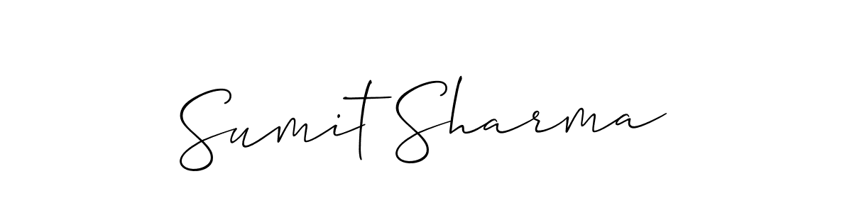 Sumit Sharma stylish signature style. Best Handwritten Sign (Allison_Script) for my name. Handwritten Signature Collection Ideas for my name Sumit Sharma. Sumit Sharma signature style 2 images and pictures png