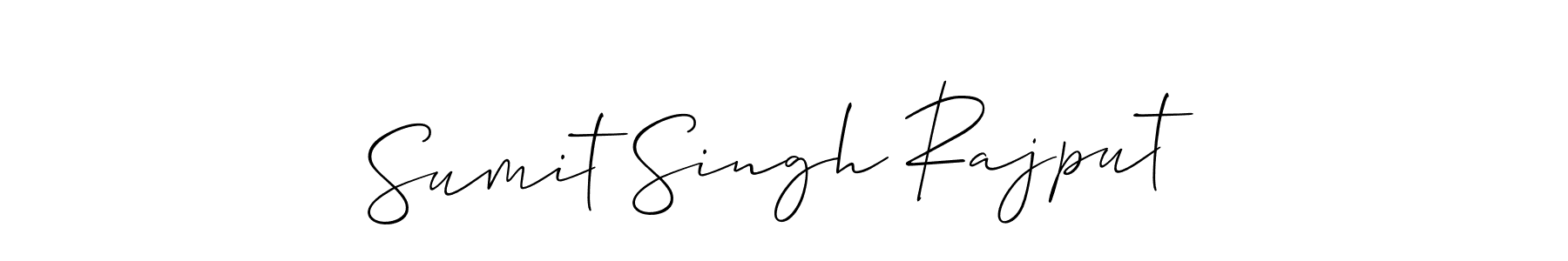 This is the best signature style for the Sumit Singh Rajput name. Also you like these signature font (Allison_Script). Mix name signature. Sumit Singh Rajput signature style 2 images and pictures png