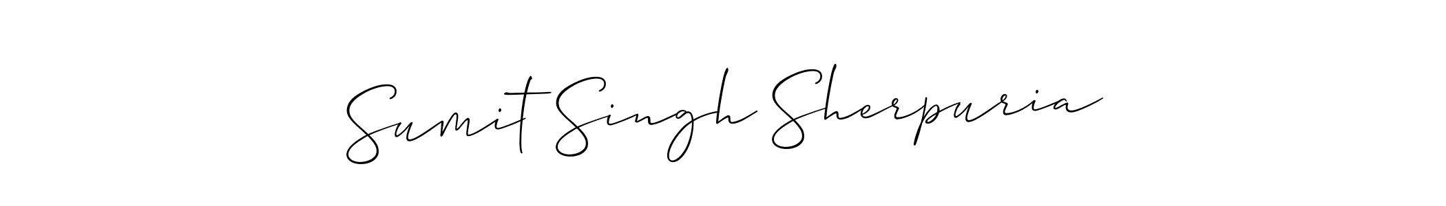 Design your own signature with our free online signature maker. With this signature software, you can create a handwritten (Allison_Script) signature for name Sumit Singh Sherpuria. Sumit Singh Sherpuria signature style 2 images and pictures png