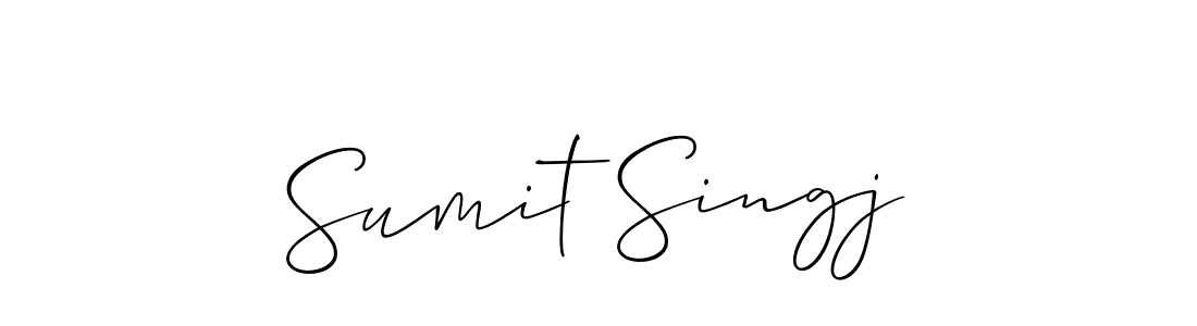 Create a beautiful signature design for name Sumit Singj. With this signature (Allison_Script) fonts, you can make a handwritten signature for free. Sumit Singj signature style 2 images and pictures png