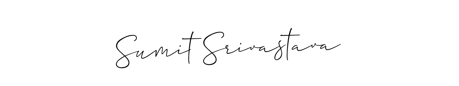 Create a beautiful signature design for name Sumit Srivastava. With this signature (Allison_Script) fonts, you can make a handwritten signature for free. Sumit Srivastava signature style 2 images and pictures png