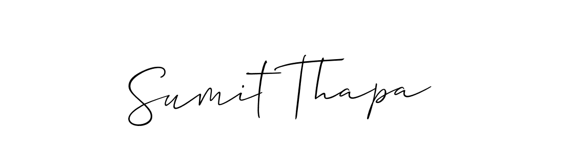 This is the best signature style for the Sumit Thapa name. Also you like these signature font (Allison_Script). Mix name signature. Sumit Thapa signature style 2 images and pictures png