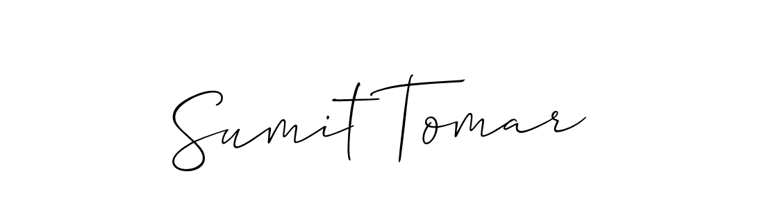 Design your own signature with our free online signature maker. With this signature software, you can create a handwritten (Allison_Script) signature for name Sumit Tomar. Sumit Tomar signature style 2 images and pictures png