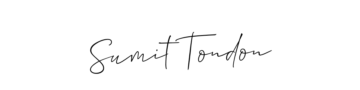 Best and Professional Signature Style for Sumit Tondon. Allison_Script Best Signature Style Collection. Sumit Tondon signature style 2 images and pictures png