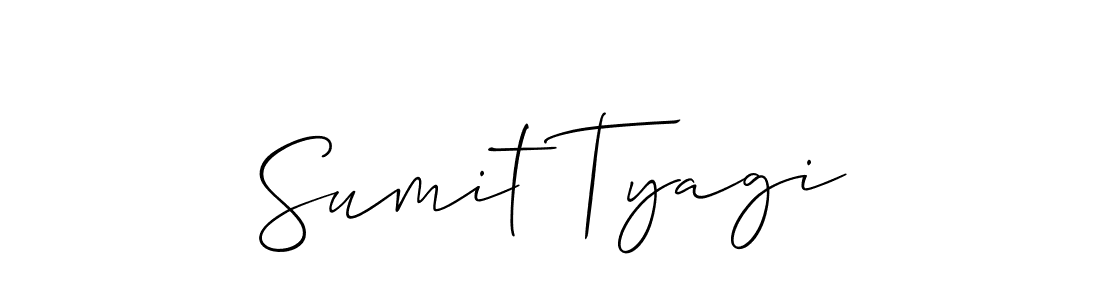 How to make Sumit Tyagi signature? Allison_Script is a professional autograph style. Create handwritten signature for Sumit Tyagi name. Sumit Tyagi signature style 2 images and pictures png