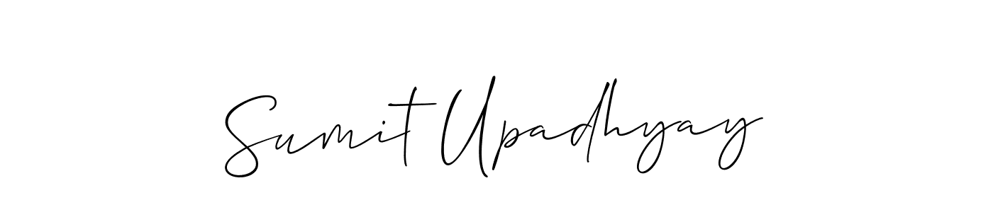 if you are searching for the best signature style for your name Sumit Upadhyay. so please give up your signature search. here we have designed multiple signature styles  using Allison_Script. Sumit Upadhyay signature style 2 images and pictures png