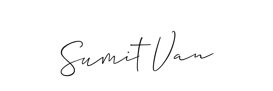 Design your own signature with our free online signature maker. With this signature software, you can create a handwritten (Allison_Script) signature for name Sumit Van. Sumit Van signature style 2 images and pictures png