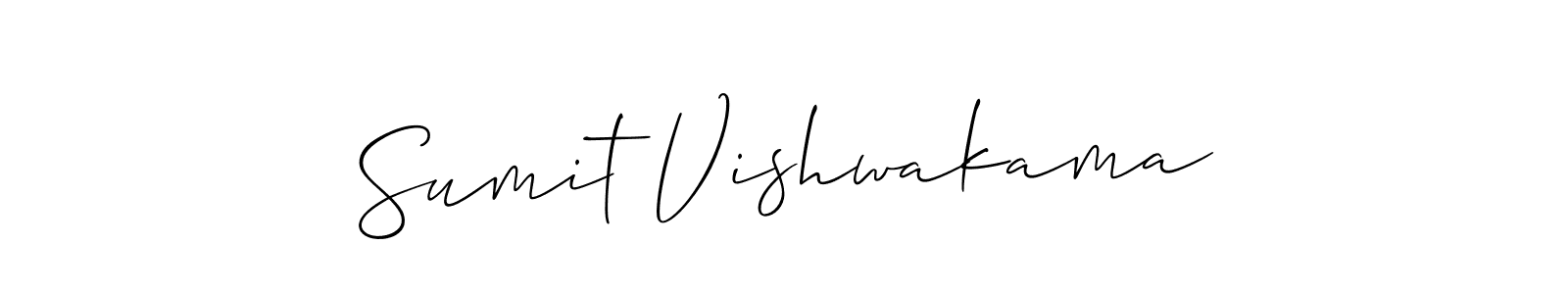 Create a beautiful signature design for name Sumit Vishwakama. With this signature (Allison_Script) fonts, you can make a handwritten signature for free. Sumit Vishwakama signature style 2 images and pictures png