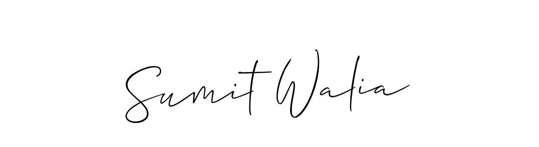 How to Draw Sumit Walia signature style? Allison_Script is a latest design signature styles for name Sumit Walia. Sumit Walia signature style 2 images and pictures png