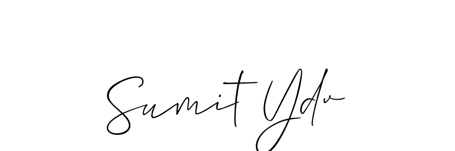 Sumit Ydv stylish signature style. Best Handwritten Sign (Allison_Script) for my name. Handwritten Signature Collection Ideas for my name Sumit Ydv. Sumit Ydv signature style 2 images and pictures png