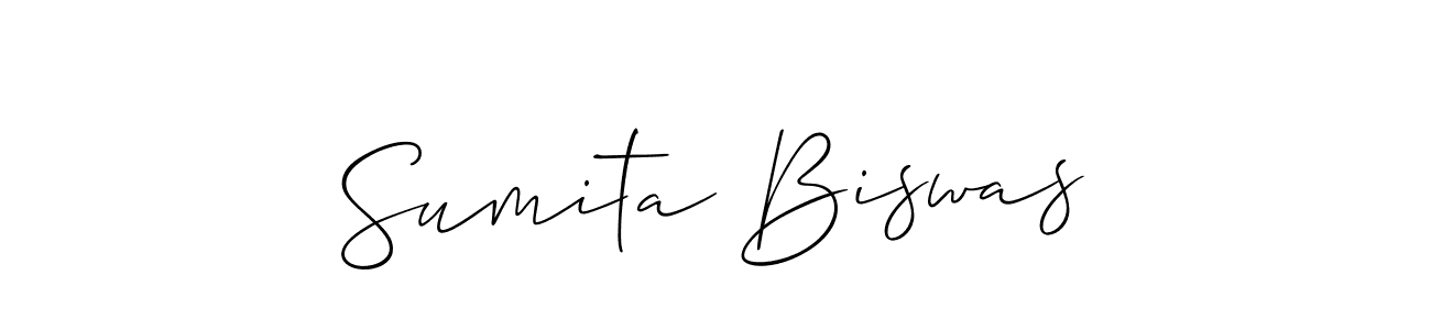 Make a short Sumita Biswas signature style. Manage your documents anywhere anytime using Allison_Script. Create and add eSignatures, submit forms, share and send files easily. Sumita Biswas signature style 2 images and pictures png