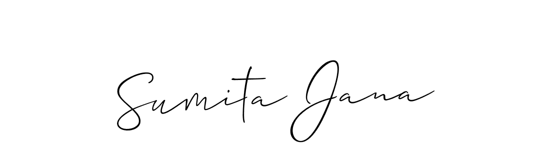 Design your own signature with our free online signature maker. With this signature software, you can create a handwritten (Allison_Script) signature for name Sumita Jana. Sumita Jana signature style 2 images and pictures png