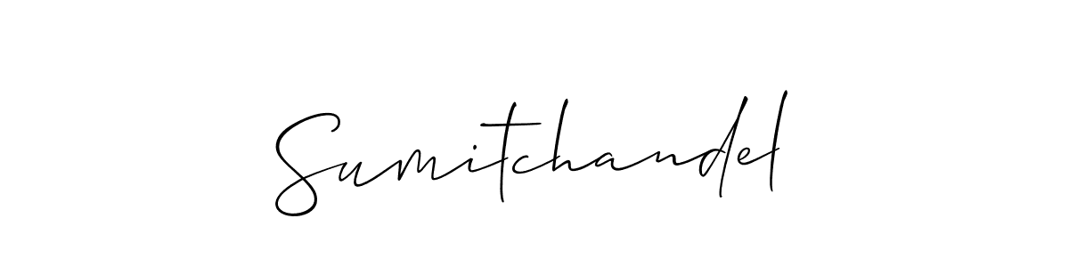 You should practise on your own different ways (Allison_Script) to write your name (Sumitchandel) in signature. don't let someone else do it for you. Sumitchandel signature style 2 images and pictures png