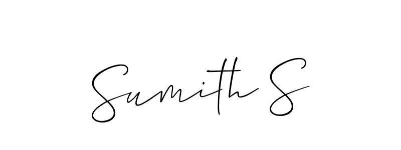 Best and Professional Signature Style for Sumith S. Allison_Script Best Signature Style Collection. Sumith S signature style 2 images and pictures png