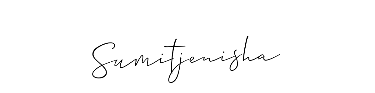 This is the best signature style for the Sumitjenisha name. Also you like these signature font (Allison_Script). Mix name signature. Sumitjenisha signature style 2 images and pictures png