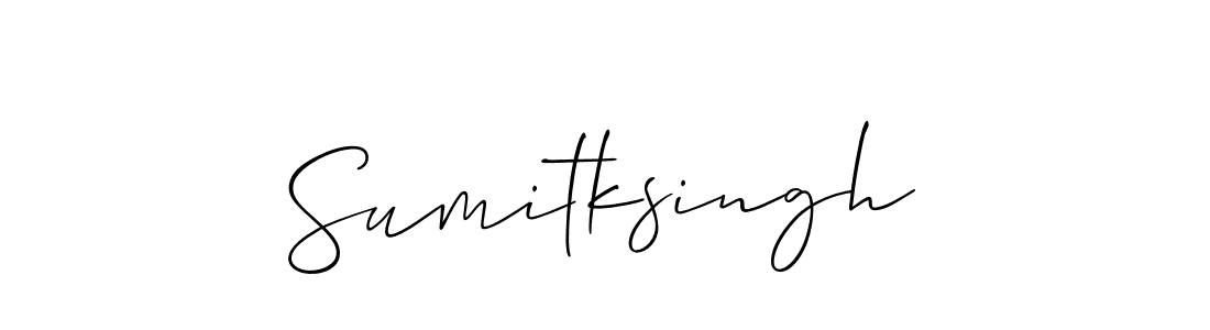if you are searching for the best signature style for your name Sumitksingh. so please give up your signature search. here we have designed multiple signature styles  using Allison_Script. Sumitksingh signature style 2 images and pictures png
