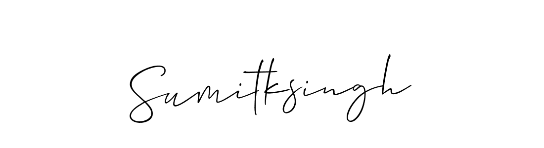 How to Draw Sumitksingh signature style? Allison_Script is a latest design signature styles for name Sumitksingh. Sumitksingh signature style 2 images and pictures png