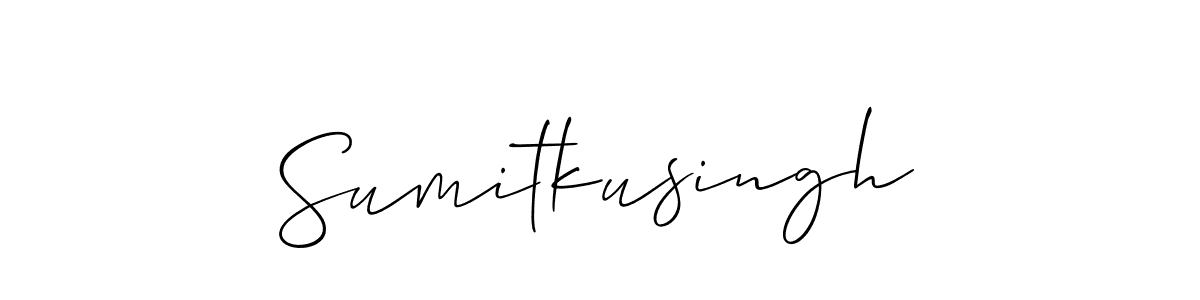 Also we have Sumitkusingh name is the best signature style. Create professional handwritten signature collection using Allison_Script autograph style. Sumitkusingh signature style 2 images and pictures png
