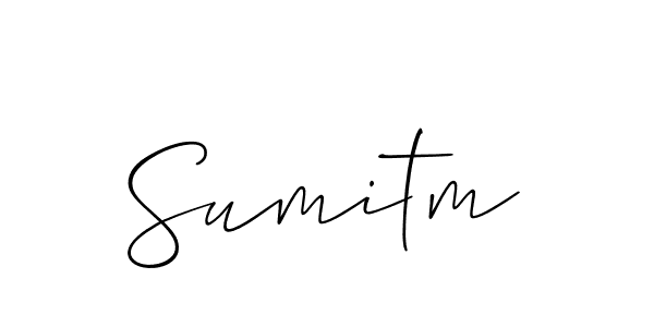 It looks lik you need a new signature style for name Sumitm. Design unique handwritten (Allison_Script) signature with our free signature maker in just a few clicks. Sumitm signature style 2 images and pictures png