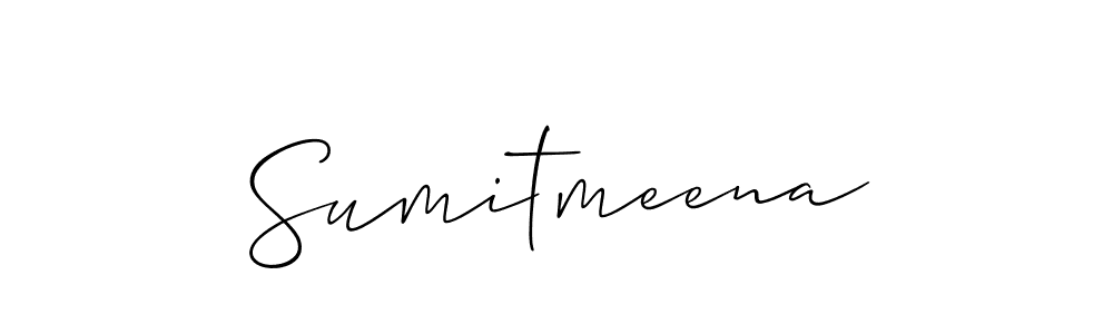 Best and Professional Signature Style for Sumitmeena. Allison_Script Best Signature Style Collection. Sumitmeena signature style 2 images and pictures png