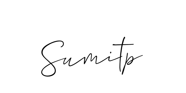 Design your own signature with our free online signature maker. With this signature software, you can create a handwritten (Allison_Script) signature for name Sumitp. Sumitp signature style 2 images and pictures png