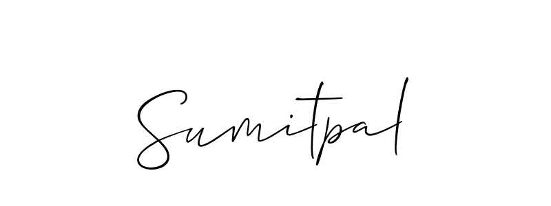 How to make Sumitpal name signature. Use Allison_Script style for creating short signs online. This is the latest handwritten sign. Sumitpal signature style 2 images and pictures png